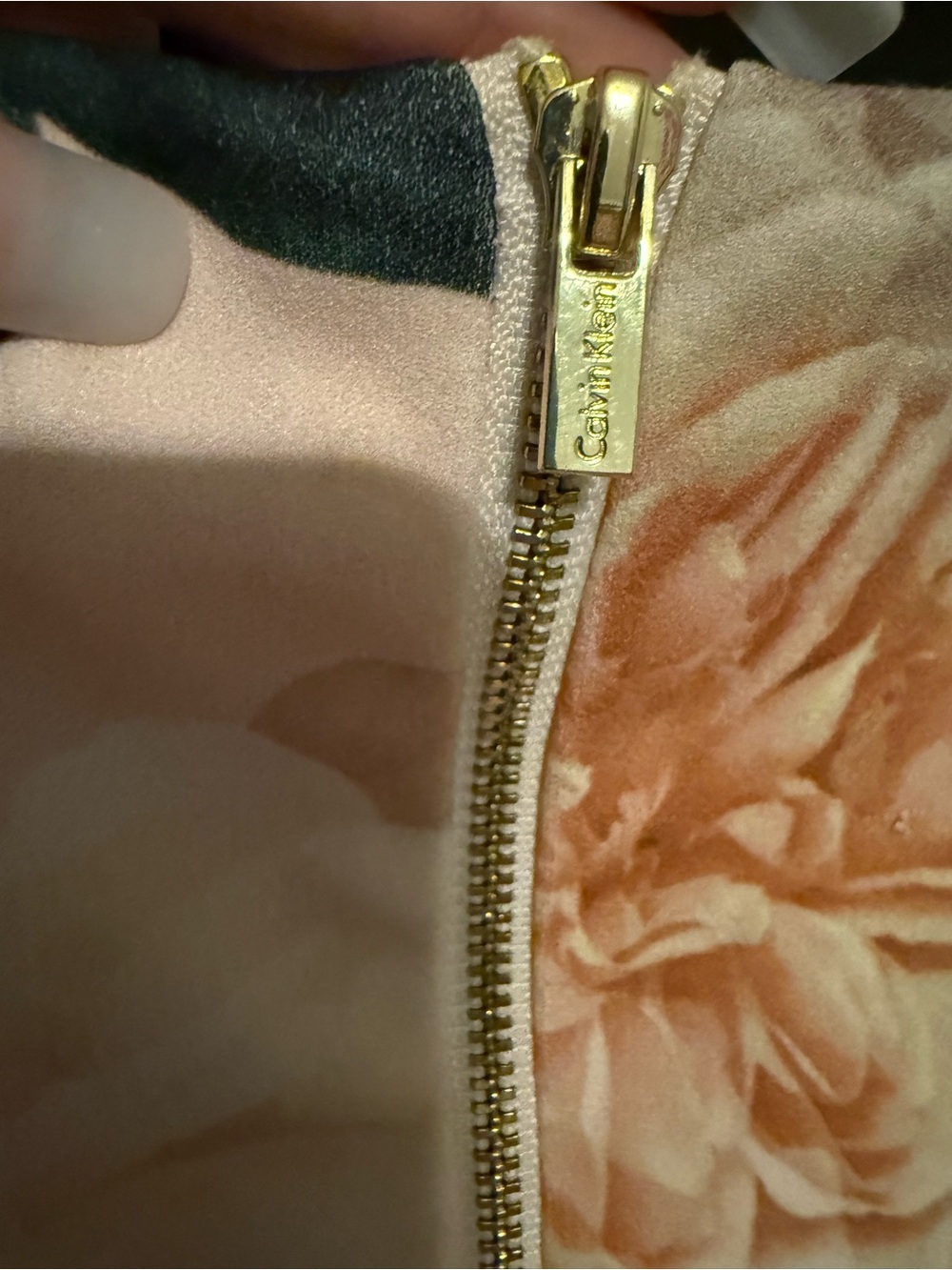 Calvin Klein Floral Scuba Knit Bell Sleeve Sheath Cocktail Dress Pink Rose 14 - Picture 4 of 7